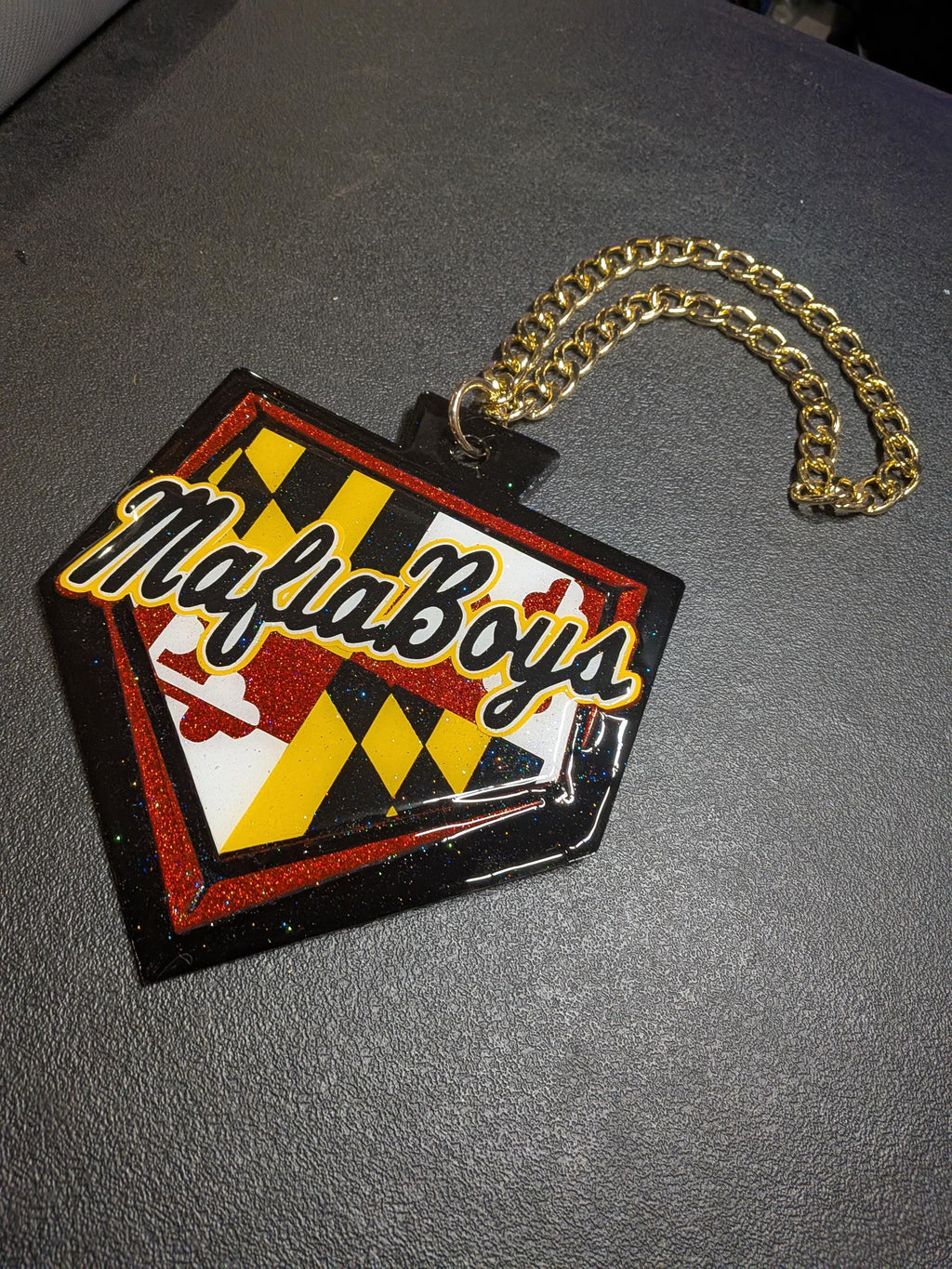 Custom Sports Team Turnover Chain | Custom Big Pendant Sports Chain