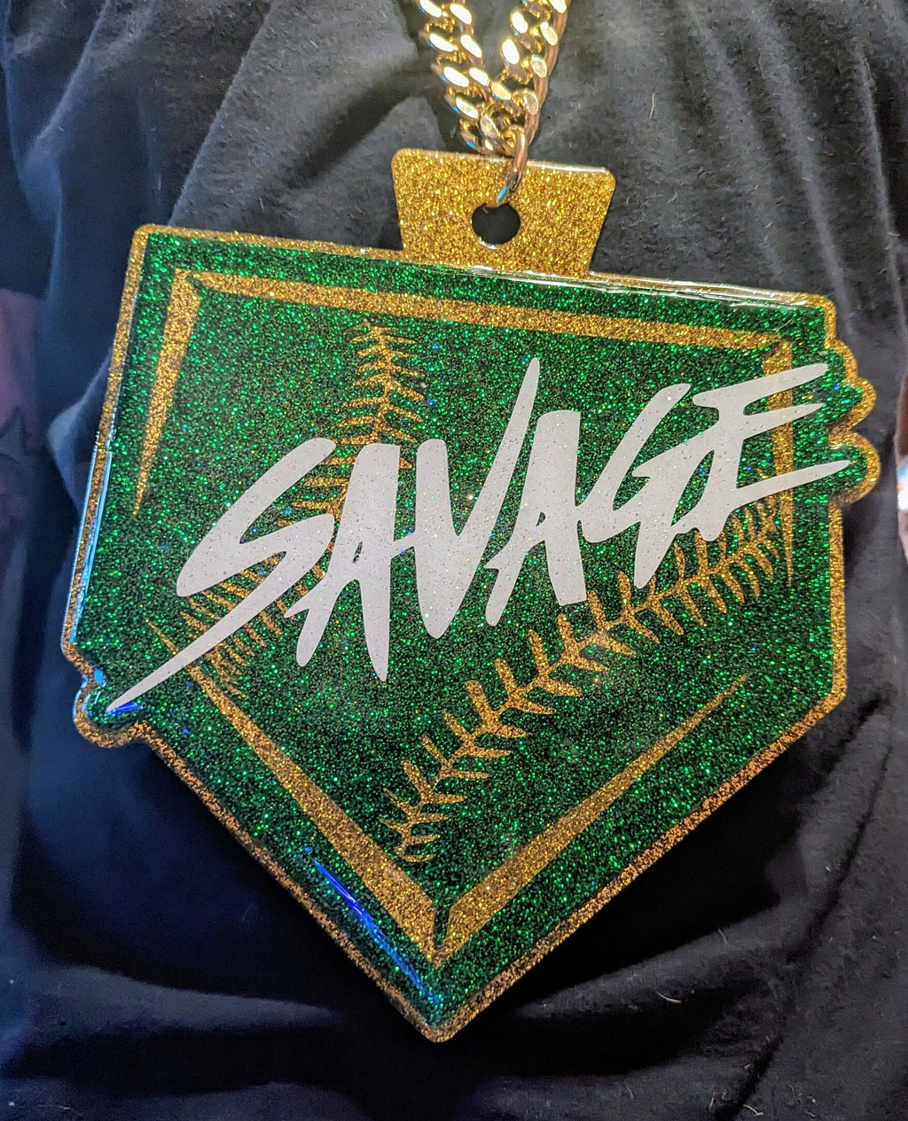 XL Custom Turnover Chain | Extra Large Custom Big Pendant Sports Chain | Custom Pendant | Personalized Chain Pendant