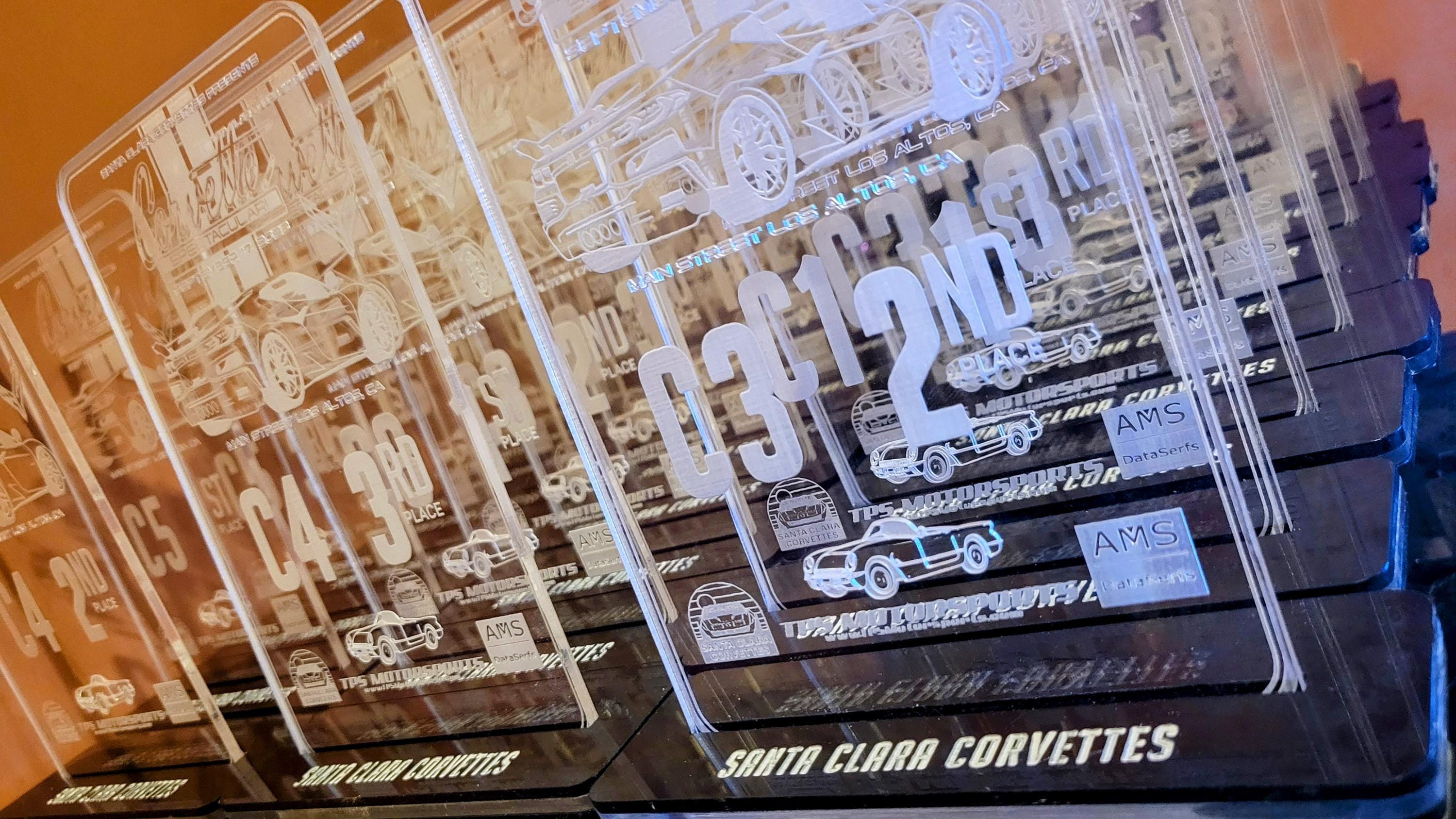 Modern Display Trophy | Custom Acrylic Standing Trophy