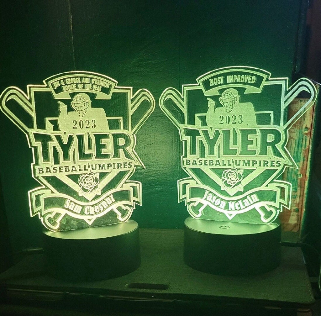 Custom LED Acrylic Trophy | Unique Corporate Award | LED Custom Trophy | 6"x5" LED Plaque