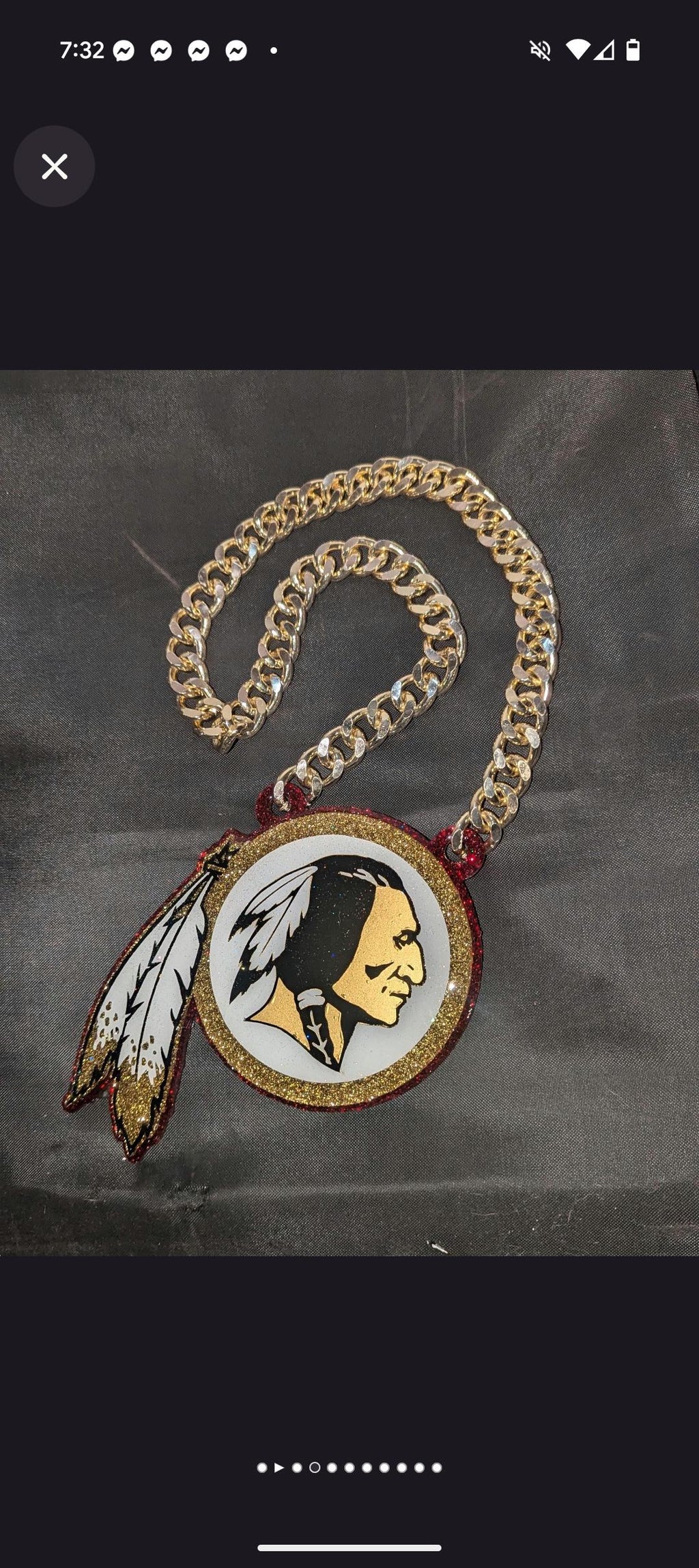 Custom Sports Team Turnover Chain | Custom Big Pendant Sports Chain