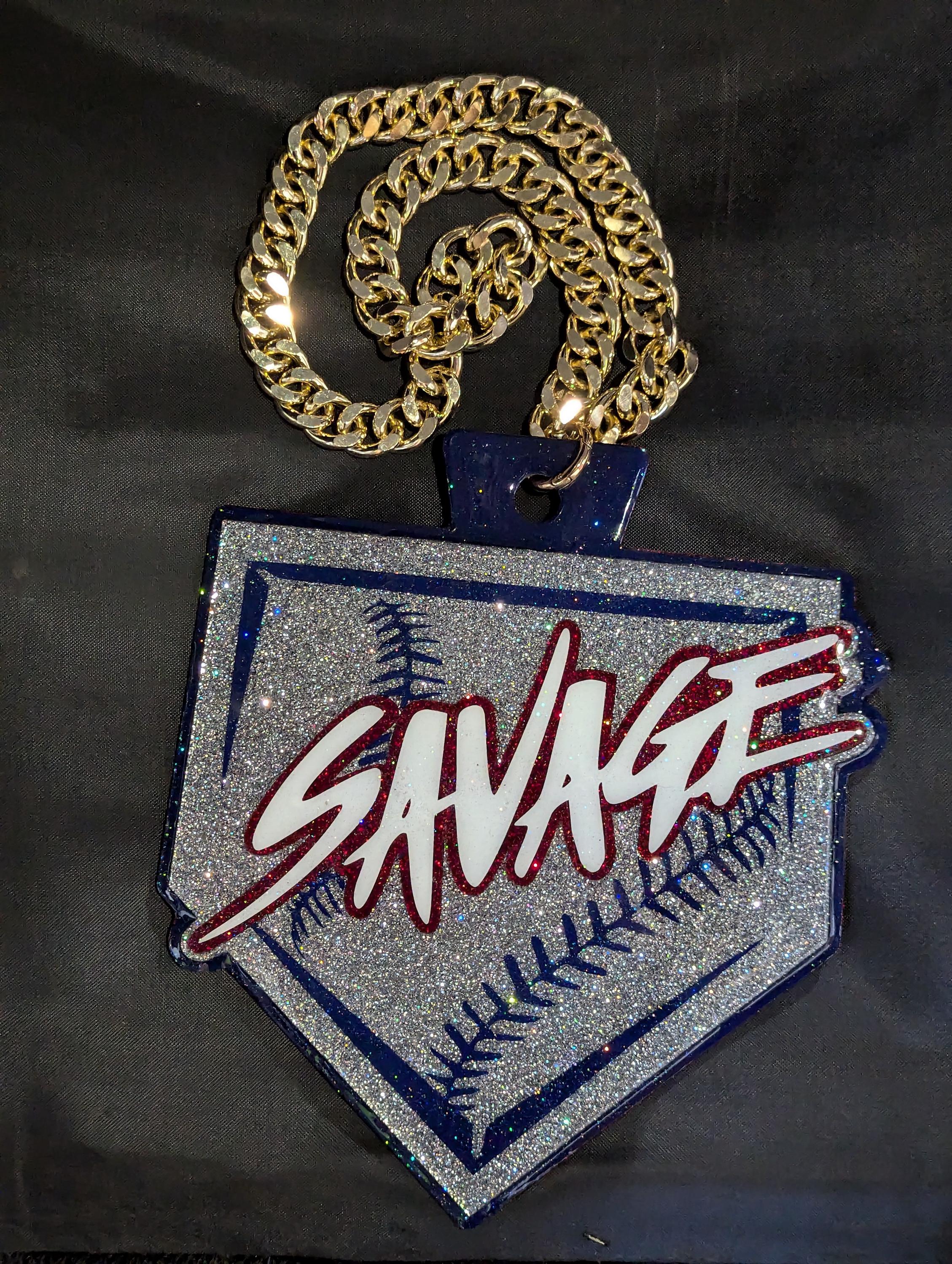 XL Custom Turnover Chain | Extra Large Custom Big Pendant Sports Chain | Custom Pendant | Personalized Chain Pendant