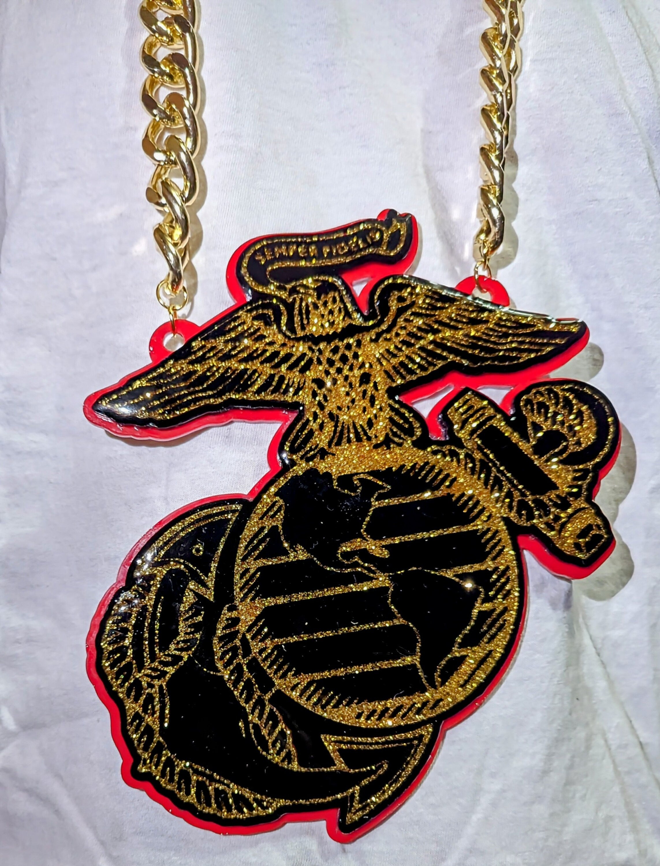 XL Custom Turnover Chain | Extra Large Custom Big Pendant Sports Chain | Custom Pendant | Personalized Chain Pendant
