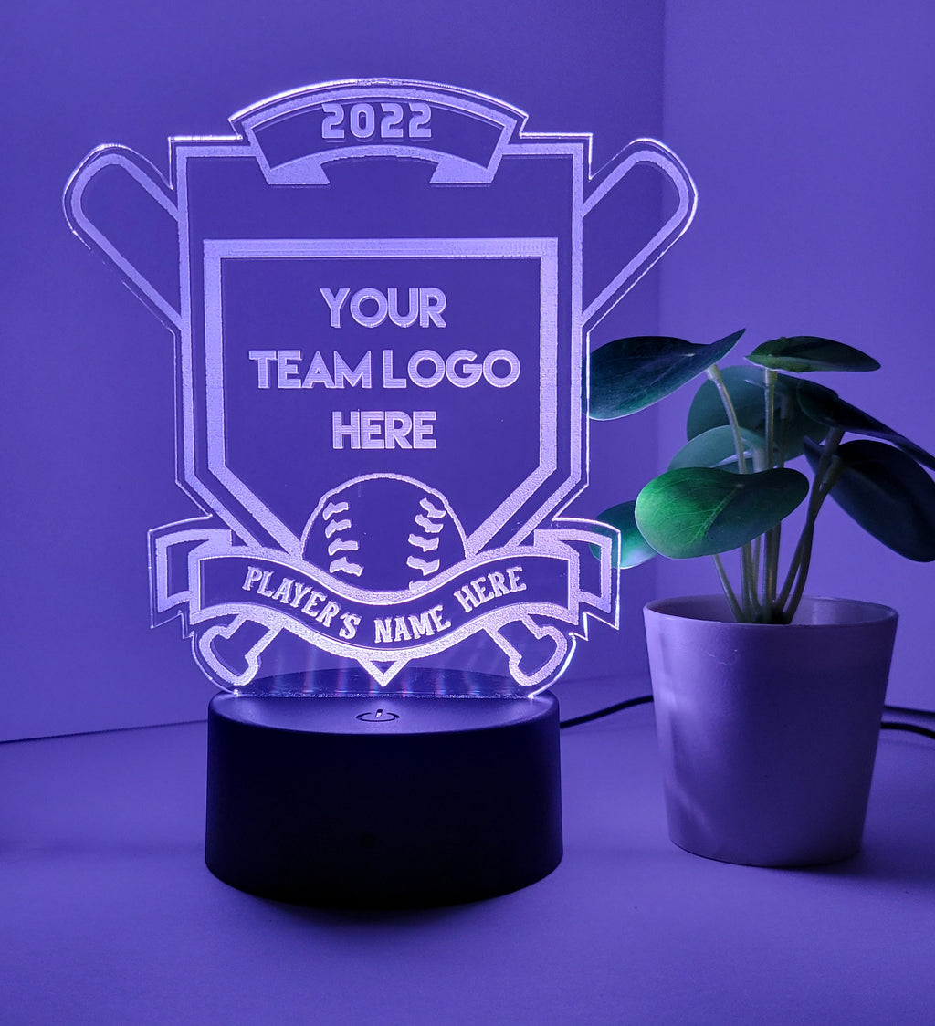 Custom LED Acrylic Trophy | Unique Corporate Award | LED Custom Trophy | 6"x5" LED Plaque