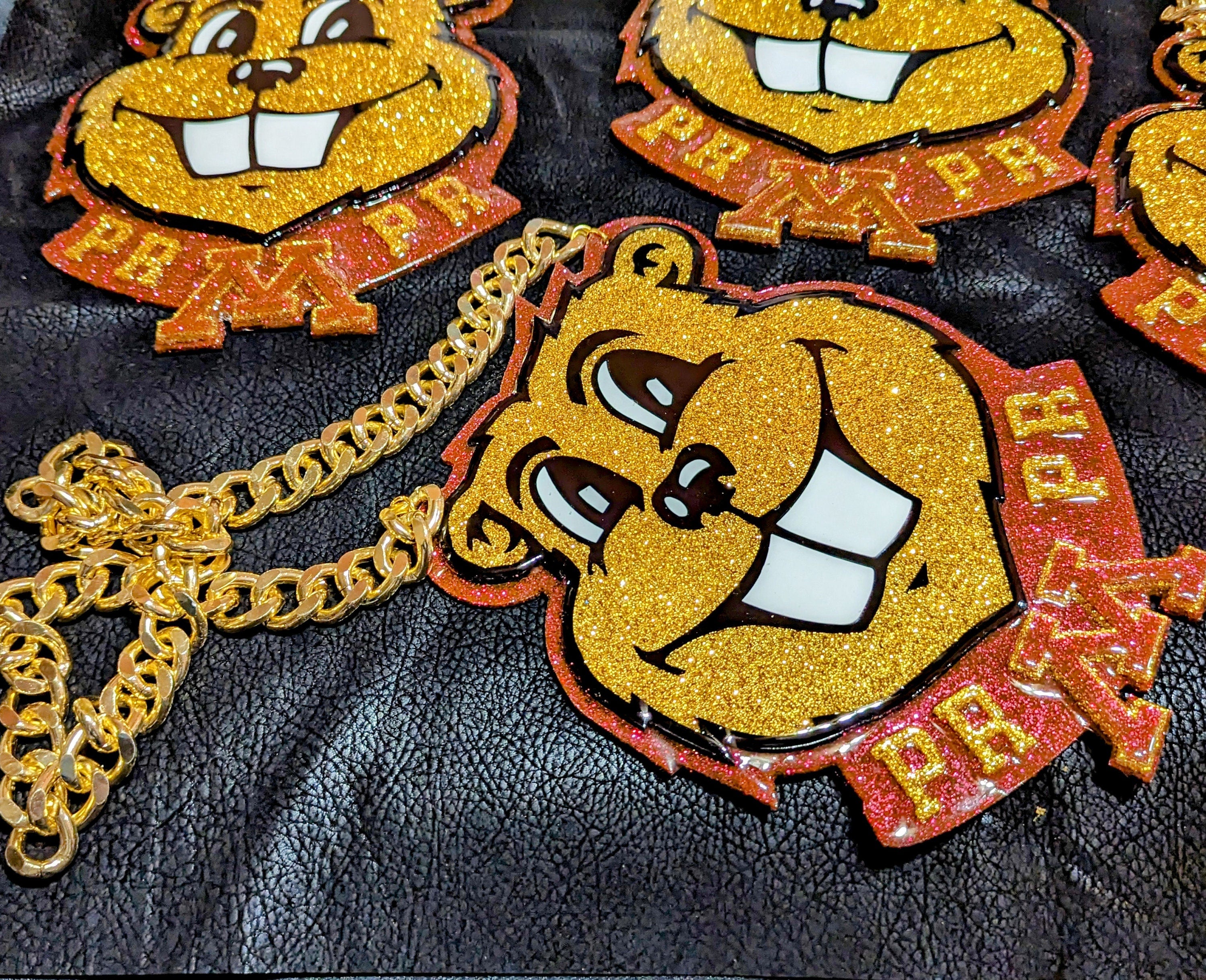 XL Custom Turnover Chain | Extra Large Custom Big Pendant Sports Chain | Custom Pendant | Personalized Chain Pendant